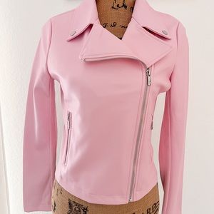 Juicy biker vegan leather jacket